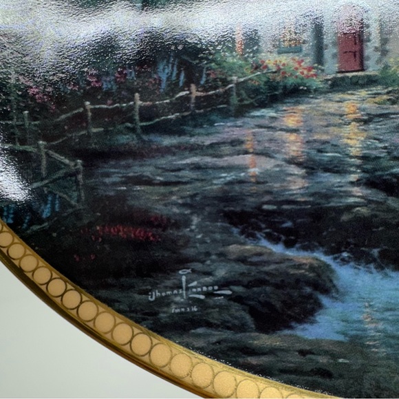 Thomas Kinkade 1st Issue Hope's Cottage Scenes Of Serenity Porcelain Art - Picture 6 of 10